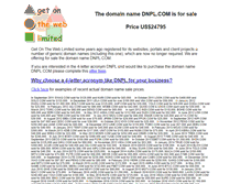 Tablet Screenshot of dnpl.com